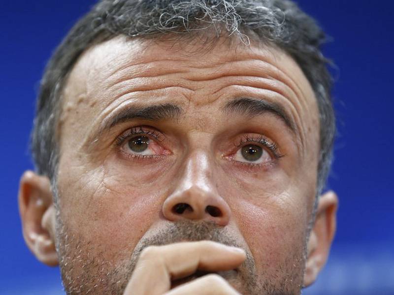 Fotbalový trenér Luis Enrique.