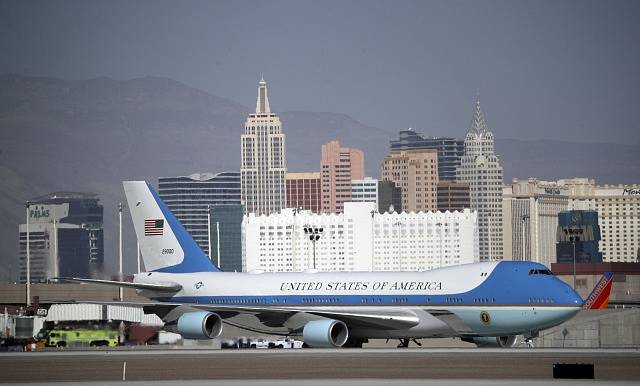 Donald Trump a Melanie Trumpová v Las Vegas