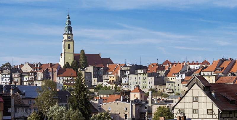 Historické centrum města Bystrzyca Klodzka.