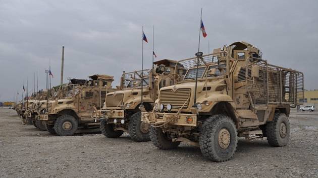 Čeští vojáci na základně Bagrám v Afghánistánu.