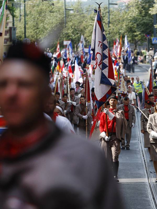 Průvodem Prahou začal 1. července XV. všesokolský slet.