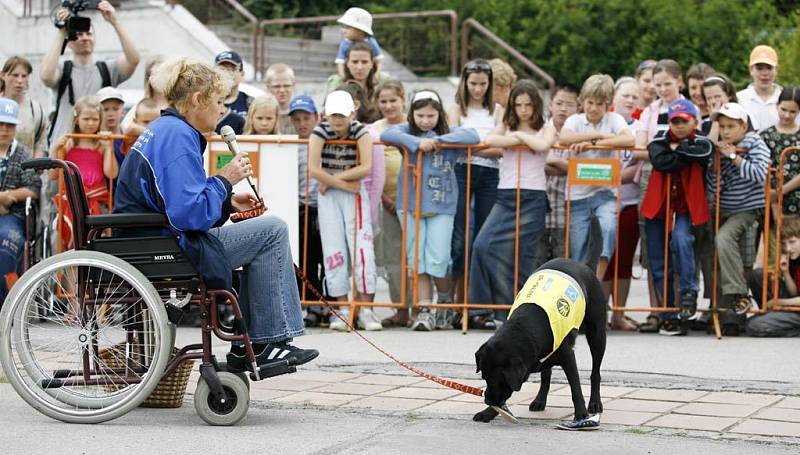 Desítky dětí si mohly osobně vyzkoušet těžkosti nástrah, se kterými se každodenně setkávají tělesně postižení