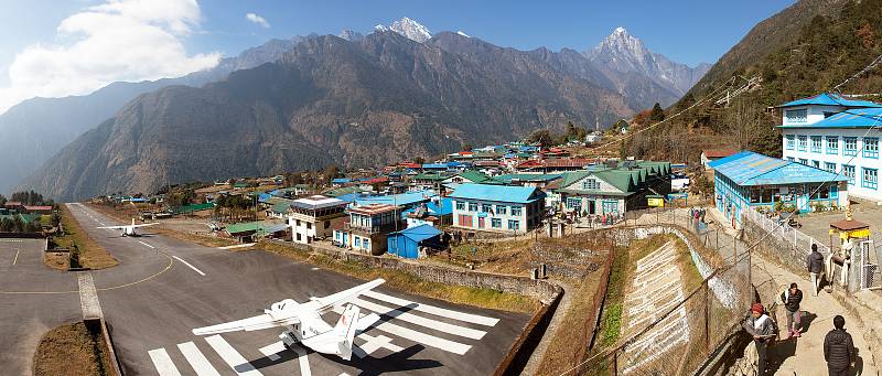 Letiště Tenzing-Hillary v Nepálu je považováno za nejnebezpečnější letiště světa.
