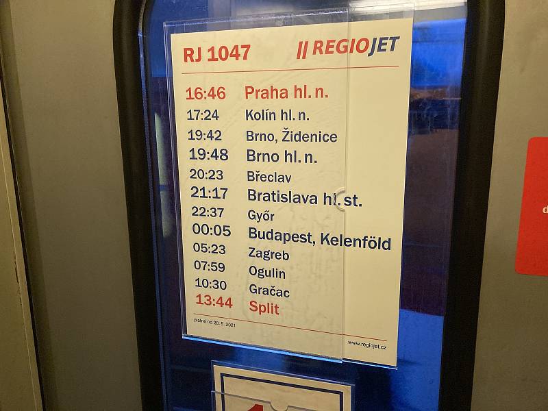V pátek 28. května vyjel z Prahy první letošní speciální vlak s turisty směřujícímu na dovolenou do Chorvatska.
