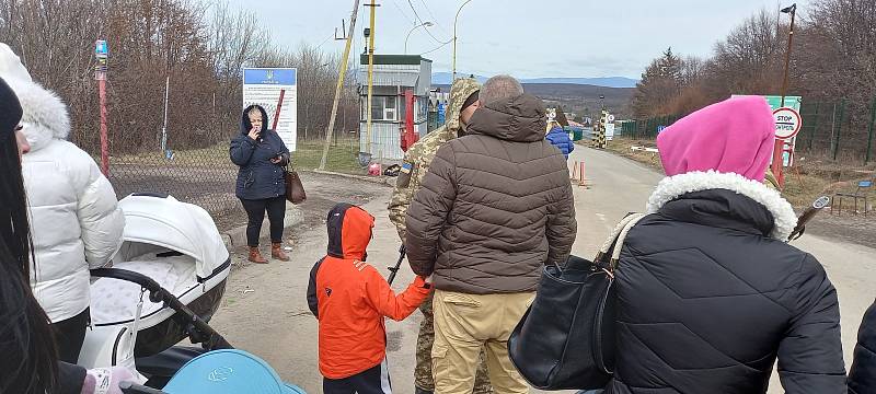 Přechod hranice na cestě z Ukrajiny na Slovensko