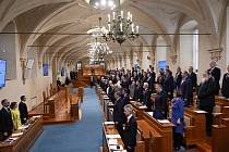 První schůze Senátu v povolebním složení a ve 14. funkčním období horní komory. 2. listopadu 2022, Praha.