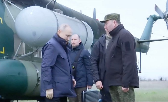Ruský prezident Vladimir Putin navštívil okupované oblasti Ukrajiny
