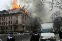 V Košicích v úterý hořel finanční úřad
