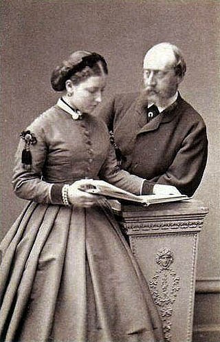 Princezna Helena Britská a její manžel, princ Kristián. Přestože je dělil věkový rozdíl patnáct let, vzájemně se milovali a prožili šťastné manželství.