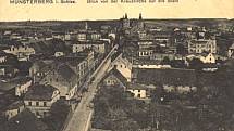 Dolnoslezské městečko Münsterberg ve 20. letech minulého století (dnešní polské Ziebice)