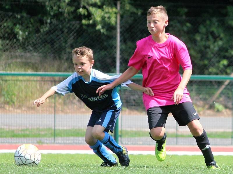 Odveta finále okresního přeboru mladších žáků, neděle 11. června 2017: FK Čáslav E - Sokol Družba Suchdol 5:4.