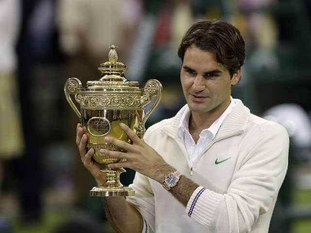 Sedminásobný wimbledonský šampion Roger Federer.
