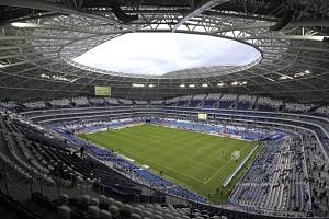 Moderní stadion v Samaře, kde hrají fotbalisté Křídel Sovětů.