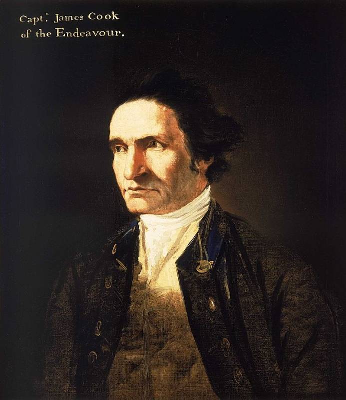 Portrét zachycující Jamese Cooka v době jeho druhé expedice. Autorem obrazu je William Hodges, který se expedice zúčastnil.