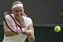 Petra Kvitová na Wimbledonu.