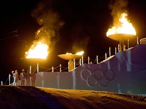 Olympijský oheň.