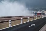 Bouře v Nice na jehu Francie.