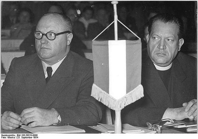Josef Plojhar (vpravo) na konferenci CDU