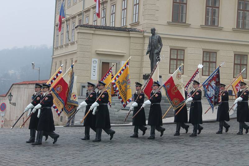 Inaugurace Miloše Zemana. Pražský hrad 8. března 2013