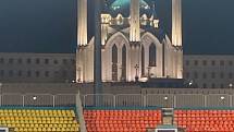 Stadion v Kazani, kde se čeští fotbalisté utkají s Běloruskem.