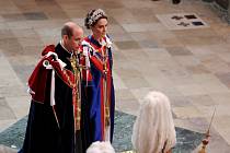 Britský princ William a Kate, princezna z Walesu na korunovačním ceremoniálu britského krále Karla III. a královny manželky Camilly ve Westminsterském opatství v Londýně