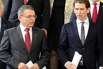 Lubomír Zaorálek (vlevo) a Sebastian Kurz.