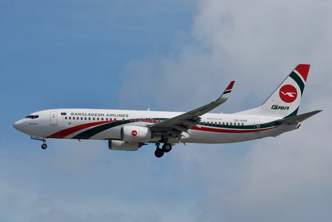 Boeing 737 společnosti Biman Bangladesh Airlines. Ilustrační snímek