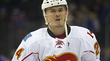 Jiří Hudler v dresu Calgary Flames.
