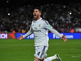 Sergio Ramos slaví svůj gól ve finále MS klubů