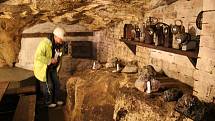Důl v německém Zinnwaldu: podzemní restaurace