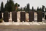 Hroby pěti z jedenácti izraelských obětí Mnichovského masakru z roku 1972.