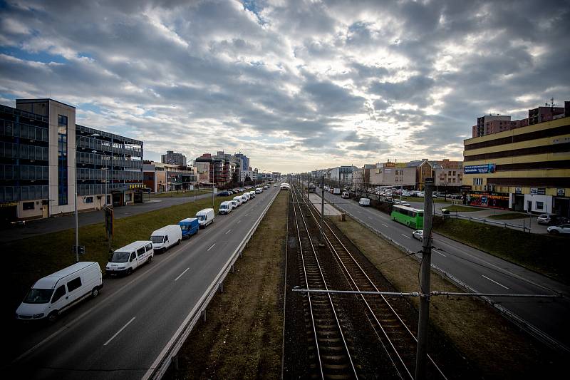 Městská část Dubina, 20. února 2019 v Ostravě.