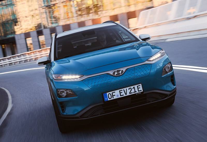 Přední část elektromobilů Hyundai se liší od vozů se spalovacími motory