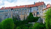 Zámek v Českém Krumlově. Město je na seznamu UNESCO od roku 1992