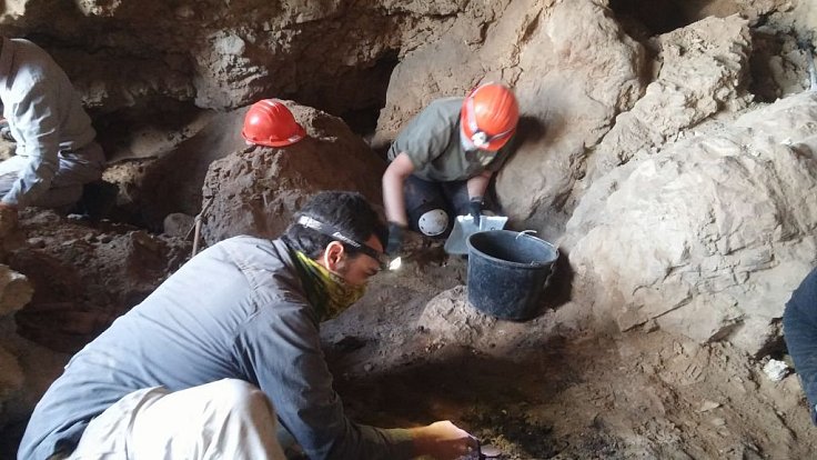 Práce na nalezišti Kumrán v Izraeli