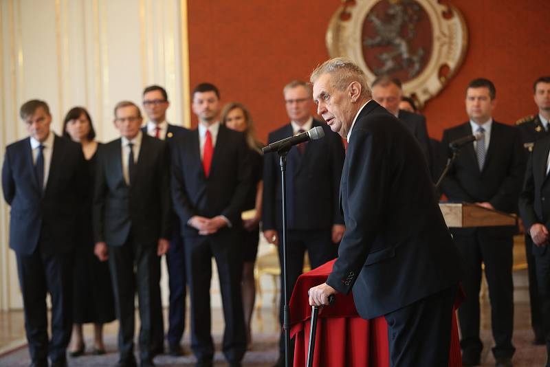 Český prezident Miloš Zeman jmenoval nové ministry