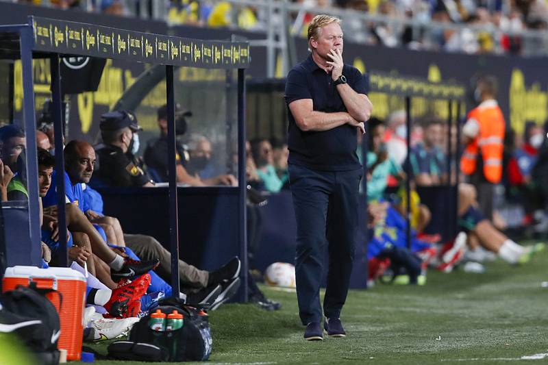 Trenér fotbalistů Barcelony Ronald Koeman.