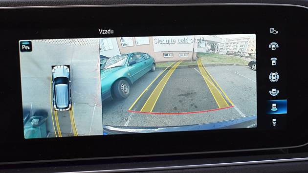 Parkovací kamera ve voze Mercedes-Benz GLE