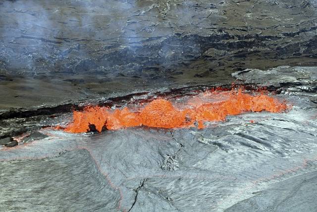 Erupce sopky Kilauea na Havaji.