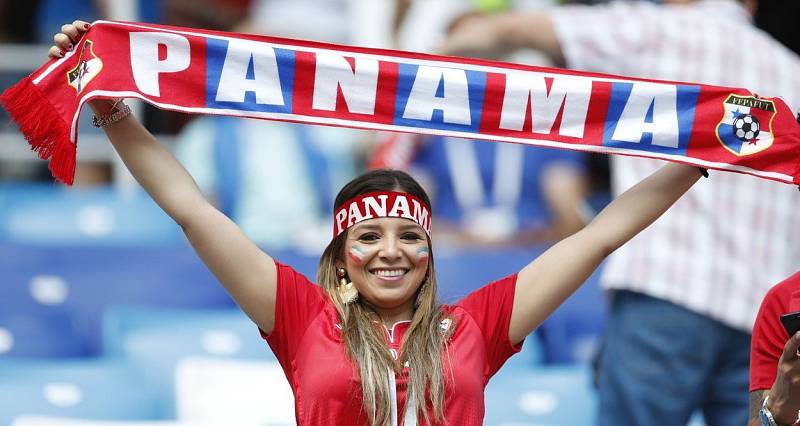 Panamská fanynka. Fotbalové MS Rusko 2018