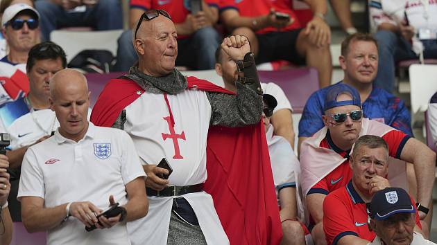 Angličtí fanoušci na fotbalovém MS v Kataru