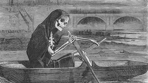 Zřejmě nejznámější karikatura odkazující k takzvanému Velkému zápachu v Londýně v létě 1858, který se společně s různými nemocemi šířil ze silně znečištěné řeky Temže