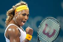 Serena Williamsová na turnaji v Brisbane.