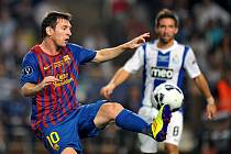 Hvězda Barcelony Lionel Messi v zápase s Portem.