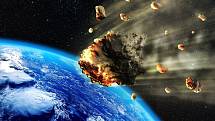 Dopad meteoritu - Ilustrační foto