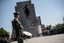 Vzpomínka konce války proběhla 8. května u památníku na pražském Vítkově.