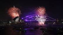 Oslavy nového roku v Austrálii.