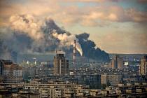Raketový útok na Kyjev. Ilustrační snímek