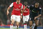 Arsenal - Slavia. Fabregas a Tavarez