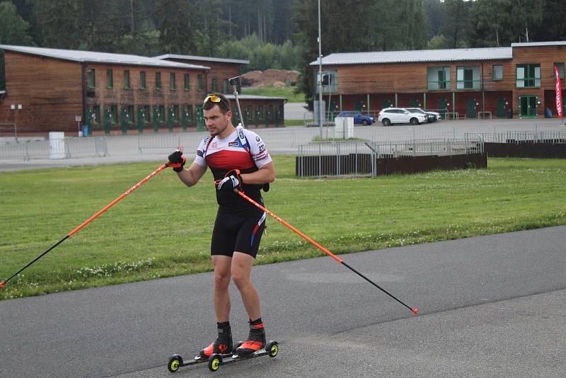 Michal Krčmář během letní přípravy ve Vysočina Aréně